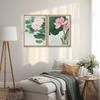 Ohara Koson Japanese Floral Prints Wall Art Water Lily & Lotus Cherry Blossom & Iris Bird and Flower Art Set Room Decor Gift