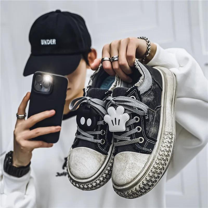 

2025 Autumn New Men s Casual Four Seasons Shoes Fashion Breathable Non-slip Male Sneakers Men Outdoor Wear-resistant Solid Color 39 чёрный