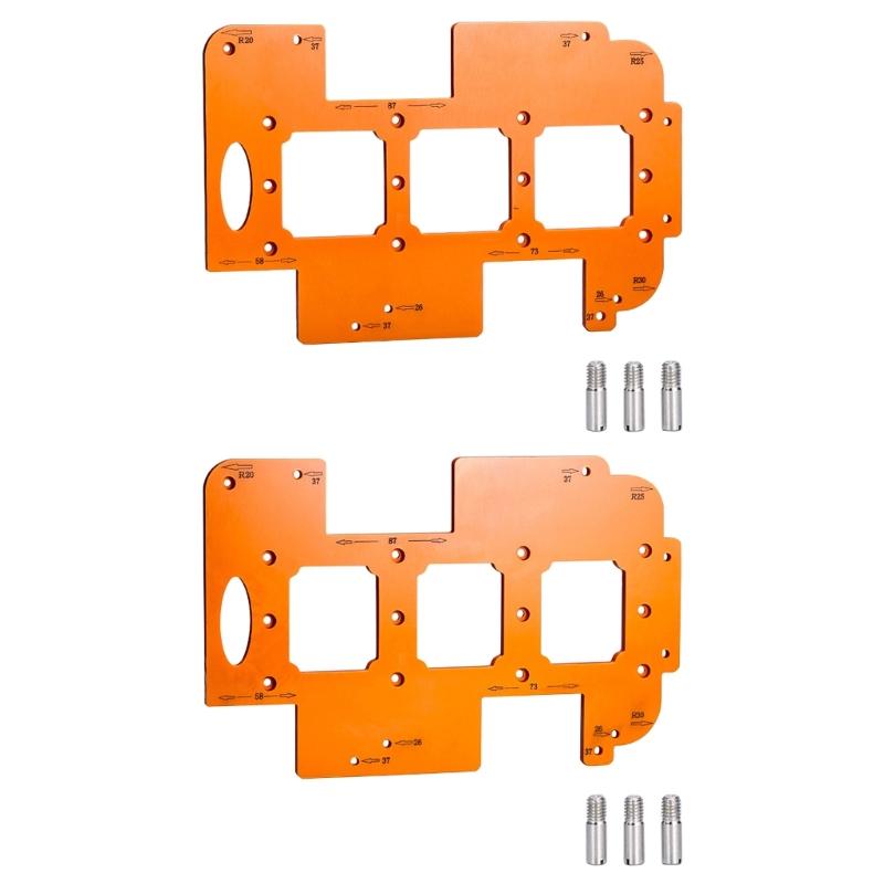 Accuracy Woodworking Template with Adjustable Designs for Accurate Hole Cutting In Furniture and Craft Projects