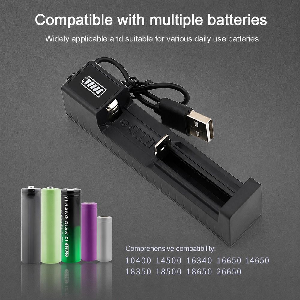 1Pcs 1/2/4 Slots 18650 Battery Charger  for 10440 14500 16340 18350 18500 26650 Battery