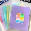 6Pcs File Sleeves Water Resistant Document Protector Folder with Rotating Clip Presentation Folder for Office 9x12Inch