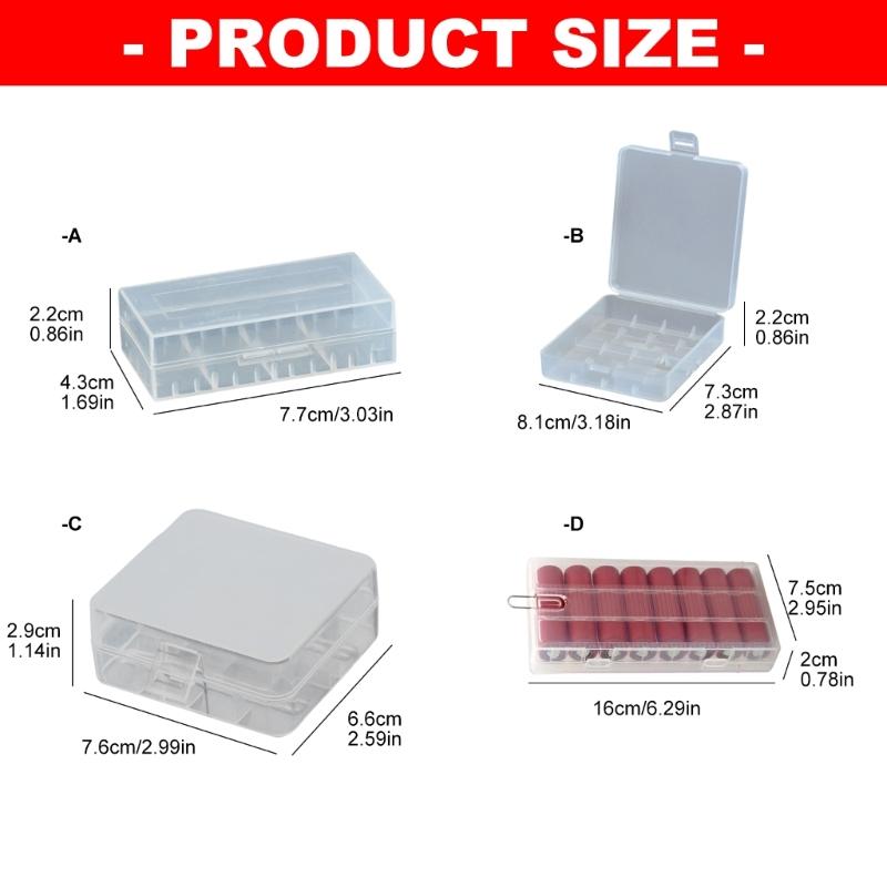 Compactly Battery Holder Case For 18650/26650 Batteries Box Provides Easy Access And Protections Easy To Carry And Store