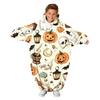 Kids Halloween Printed Flannel Romper Pajama Set for Fun Holiday Sleepwear