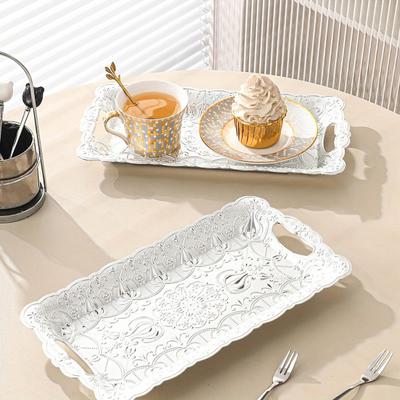Fruit Plate Serving Tray for Party Unbreakable Fruit Platter Snacks Dessert Reusable Tray Christmas Restaurant Decor