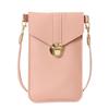 PU Leather Touch Screen Phone Purse Strap with Hook Closure Portable Mobile Phone Bag Multi-function Transparent Crossbody Bags