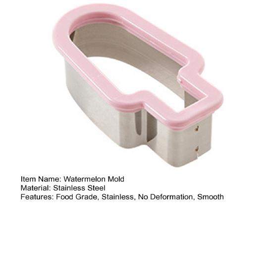 Forma na krájení melounu ve tvaru nanuku, nerezová ocel potravinářské kvality, bez deformace, hladký povrch, opakovaně použitelný dělič melounu, kráječ ovoce, nástroj na krájení ovoce