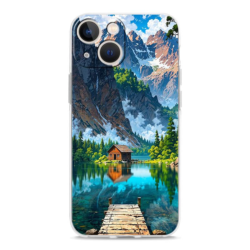 Phone Case For iPhone 17 Cases iPhone Air 16 15 12 13 14 Pro Max 7 8 Plus 16Pro iPhone11 Cover Landscape Japan Scenery
