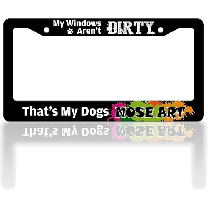Cherry Blossoms License Plate Frame Beautiful Pink Flowers License Plate Frames Funny Auto Accessory Bracket Stainless Steel License Plate for Women
