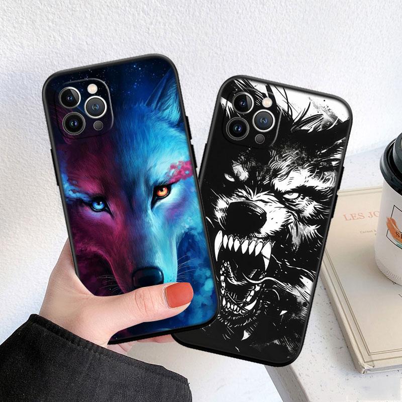 LO7 Animal Wolf Soft Shell Phone Case for Redmi Note 10 11 12 Pro Max 10S 10C 10T 11A 11S 12S 12C