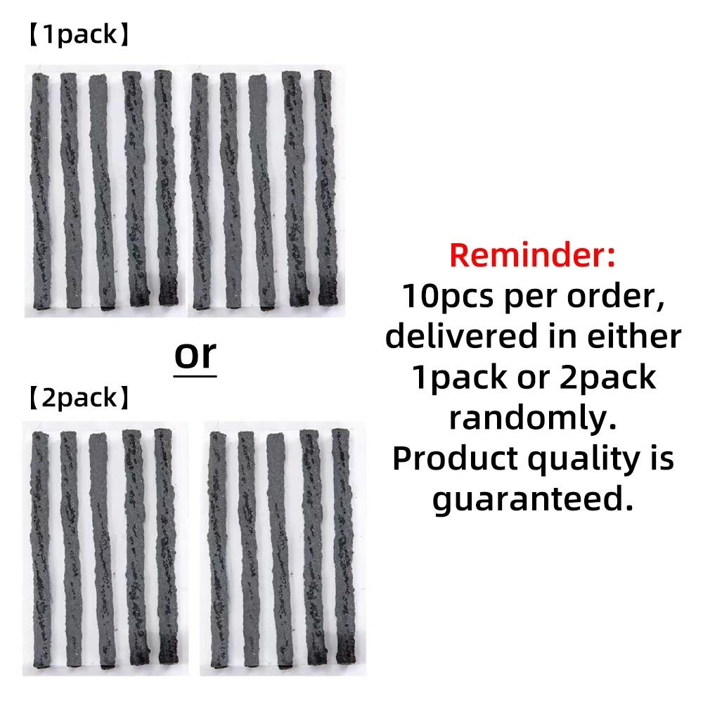 50pcs Tubeless Tire Repair Strips – Rubber Plug Cords for Puncture Fix, Uses for Car Bike Motorcycle Emergency Leak Sealing
