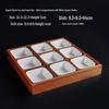 Nine-Grid Wooden Snack & Fruit Serving Tray