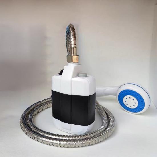 Camping Shower Pump Easy To Use Compact Portable Rechargeable Outdoor