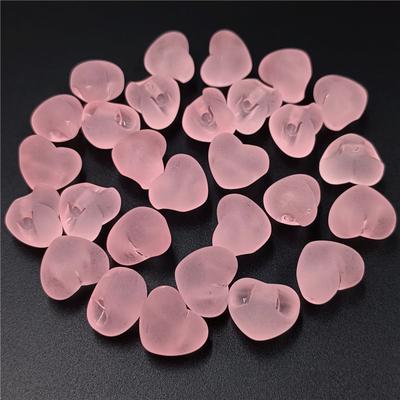 Hinteres Loch für Schmuck, Ohrringe, Perlen, Stern, 10 Stück, matt, mattiert, modisch, Pfirsich, Herz, Pentagramm, DIY-Zubehör