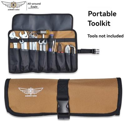 Oxford Cloth Roll Portable Pouch Bag Wrench Tool Foldable Spanner Hammer Camping Pocket Tool Storage Bag Toolkit
