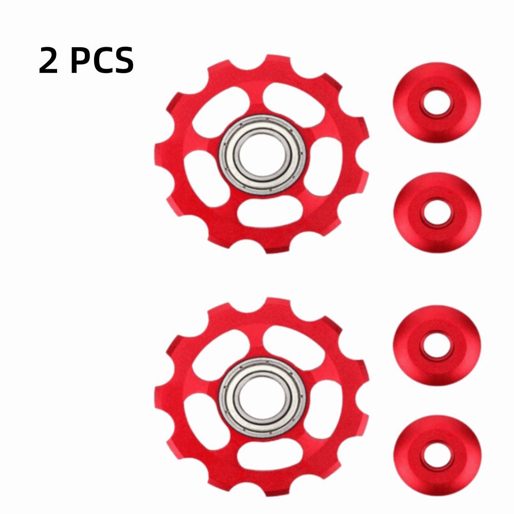 Sealed Bearing Bike Jockey Wheel Aluminum Zinc Zinc Alloy Bicycle Bearing for 2pcs Road Bike
