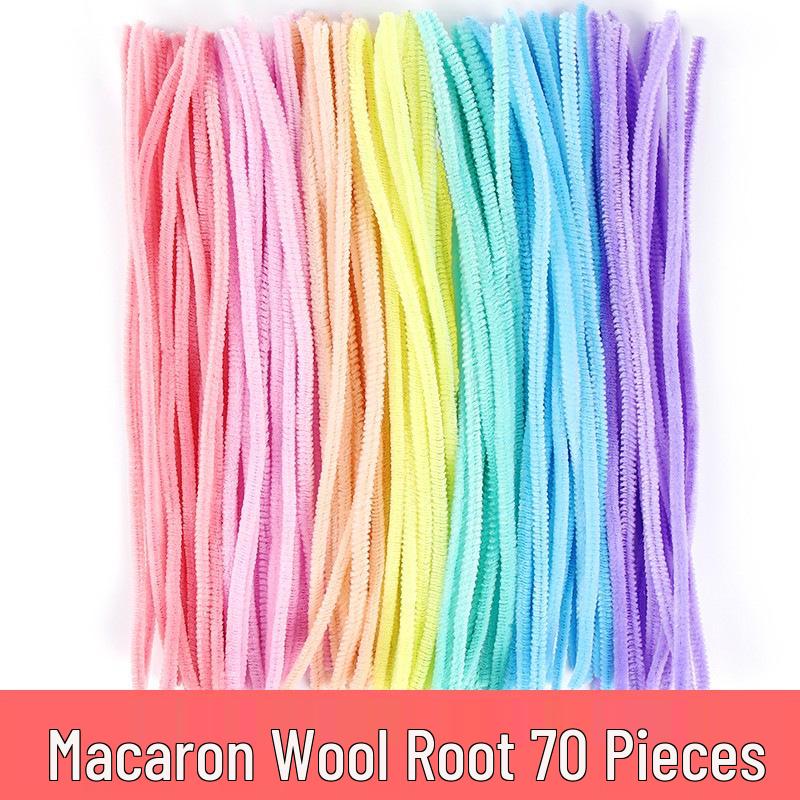 100-Pack Eco-Friendly Glitter Pipe Cleaners - DIY Educational Tinsel Chenille Stems for Kids