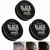 3pcs Men's Grey Coverage Bar Shampoo Hair Darkening Black Soap For Grey Hair Cover