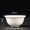 4pcs Ceramic Teacup Household Tea Cup Kungfu Tea Set Small Teacup Drinking Utensils Office White Porcelain Tea Cup