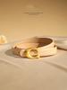 Fashion Designer Women's Belt 2.3CM Genuine Leather Belt Alphabet Gold Buckle Ultra Thin Belt For All Occasions