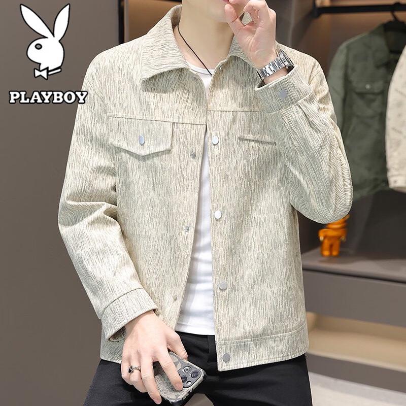 PLAYBOY Men's Corduroy Casual Lapel Jacket