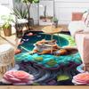 1pc Squirrel under the moon Print Design Area Rug - Soft, Anti-Slip, and Durable Gaming Room Decor for Bedroom