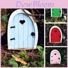 Ornamento Miniatura Porta in Legno per Artigianato, Decorazione da Giardino e Design d'Interni