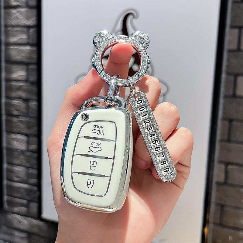 Car Remote Key Case Cover Protect Shell Fob For Hyundai Creta Ix35 Ix45 I10 I30 I40 Tucson Santa Fe Rena Sonata Elantra Azera