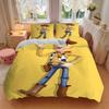 3pcs Yellow Woody Toy Story Bedding Set - 1 Soft Quilt Cover + 2 Pillowcases, Machine Washable - Suitable for All Seasons, Perfect Gift for Famil