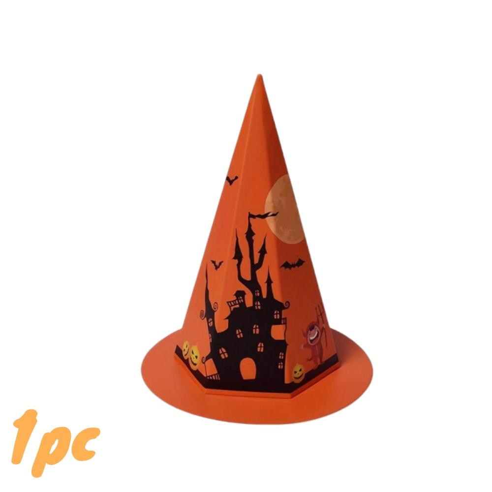 1/20pcs Halloween Hat-shaped Candy Box Ghost Witch Trick or Treat Box Set Party Favors Decor Holiday Gifts Packaging Supplies