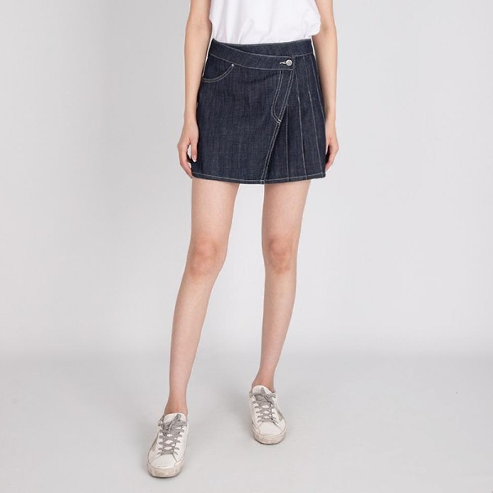 

GueSS GueSS Women S Blue Skirt One waSh Wrap Skirt Blue Black Yn2d2556 blue black/24