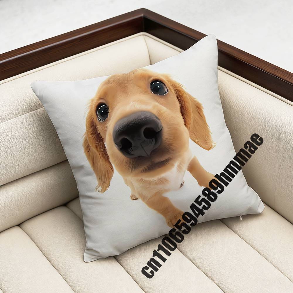 

For Puppy Dog Cute Throw Pillow Case Sham 30x30cm 45x45cm 50x50cm Square Office Cushion Cover 30x30cm