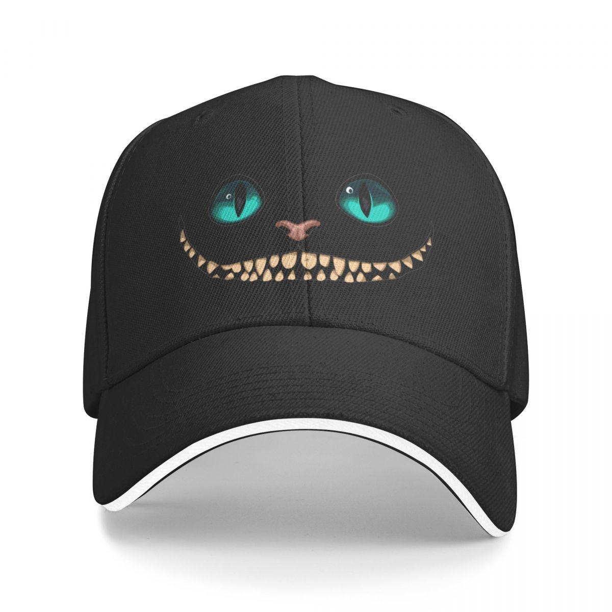 

Бейсболки с Чеширским котом Merch, винтажная солнцезащитная кепка для женщин унисекс, повседневный подарок для бега, гольфа