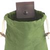 Fruit Picking Bag Collapsible Bushcraft Leather Pu Hunting Belt Bag Gathering Bag Portable Bushcraft Bag for Hiking