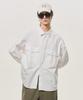 BLACK MOMENT Utility Two-Pocket Cotton Overshirt [White]