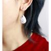Natural Stone Pink Crystal Drop Earrings Fashion Jewelry For Women