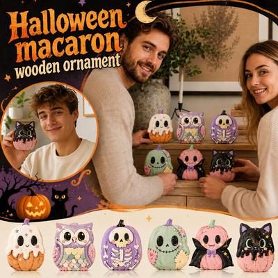 2D Halloween Wooden Cutout Decor Set of 6 for Holiday Party Home Decoration