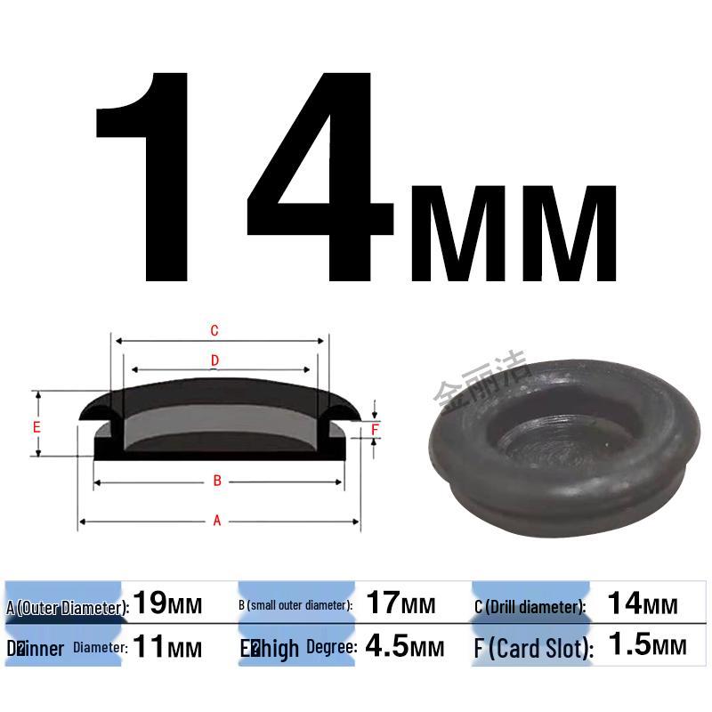 Waterproof Rubber Seal for Cable Outlets – Single-Sided Protection Ring, Hole Plug, and Cover for Electrical Cabinets