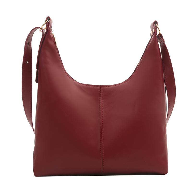 Women'S Bag Fashion Shoulder Bag Texture Pu Armpit Bag Large Capacity Messenger Bag Niche Versatile Tote Bag