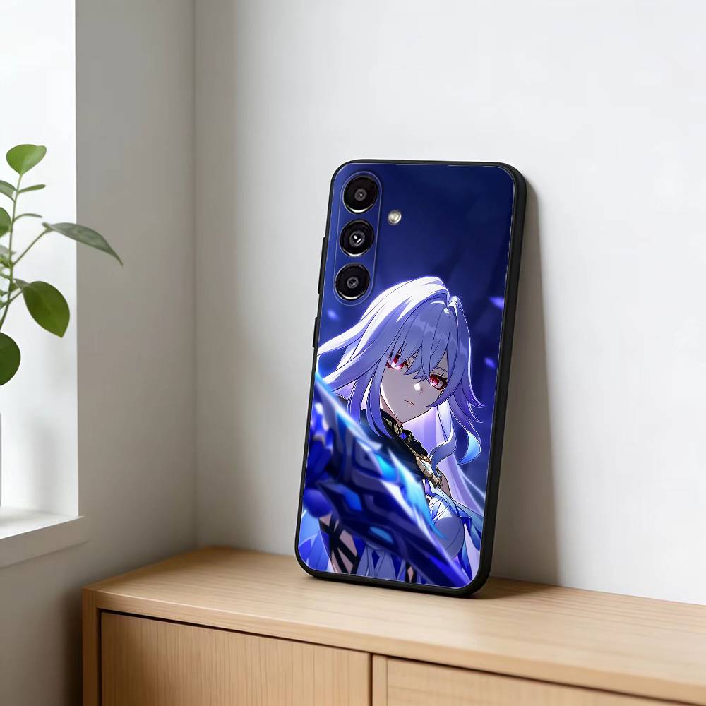 G-Genshin Impact S-Skirk Phone Case For Samsung Galaxy A13,21s,22,31,32,52,53,71,72,73,Soft Black Cover