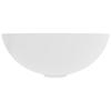Ceramic Wash Basin Matte White Round