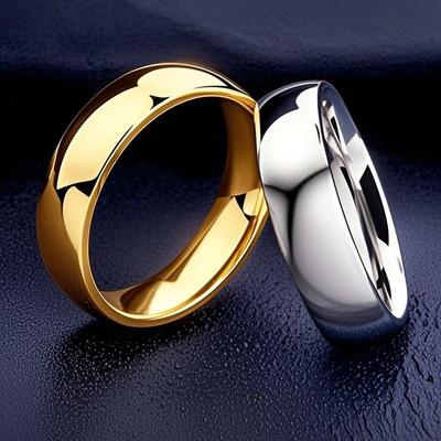 Dámský 6mm široký prsten z nerezové oceli – Neblednoucí, Niche design