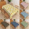 Sunflower Floral Tablecloth Plant Print Waterproof Oilproof Wedding Birthday Party Home Restaurant Dining Table Decor Repeatable