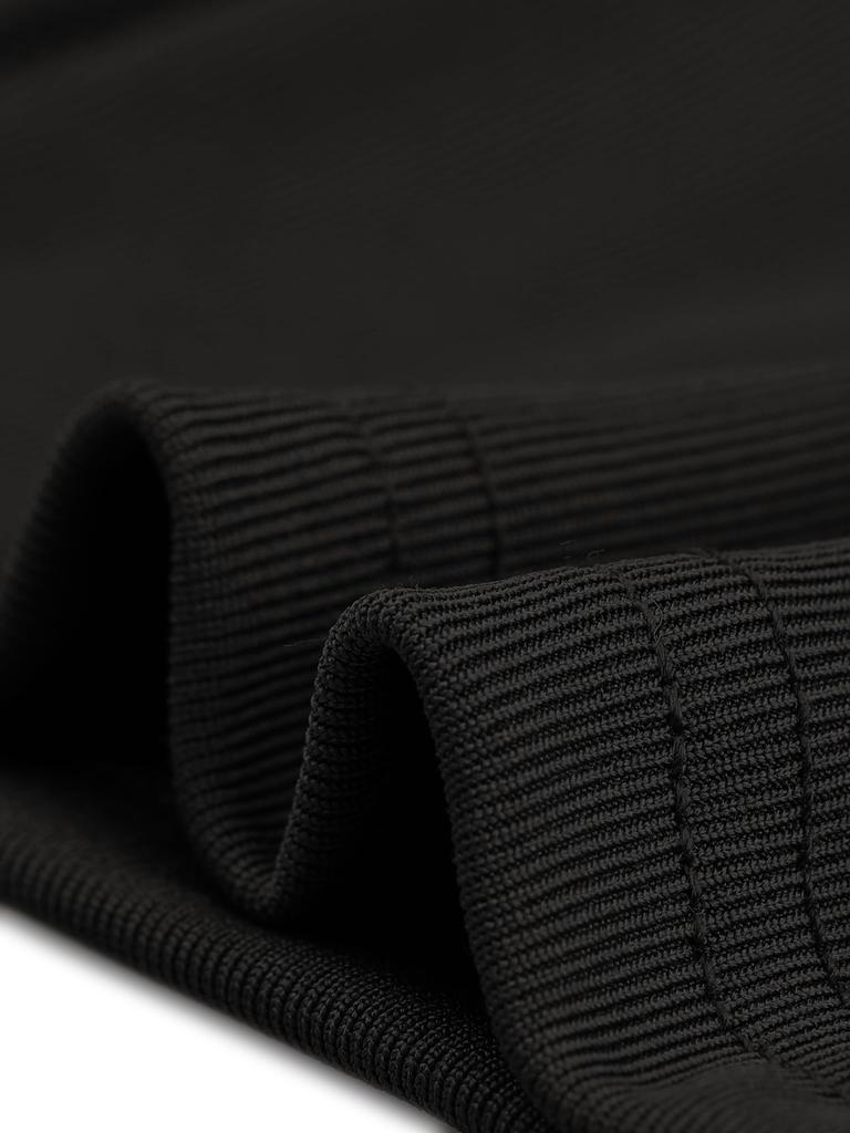 Cheibear Pajama Knit and Size M Women's 2-Piece Set, Soft, Loose-Fit T-Shirt Shorts, Loungewear, Yoga, Black,