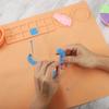 Multifunctional DIY Silicone Painting Mat Palette Kids Graffiti Drawing Board Oil Painting Board Clay Mat With Cup Paint Holder