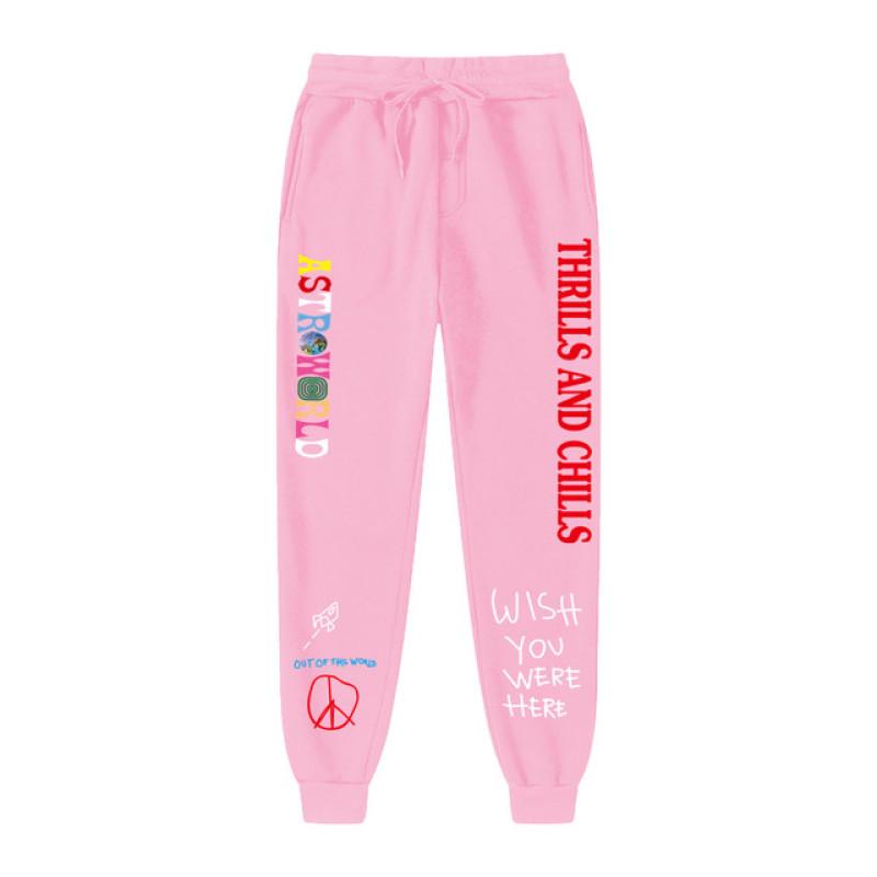 

Новые популярные флисовые брюки ASTROWORLD, мужские и женские спортивные штаны с буквенным принтом, уличные брюки в стиле хип-хоп L