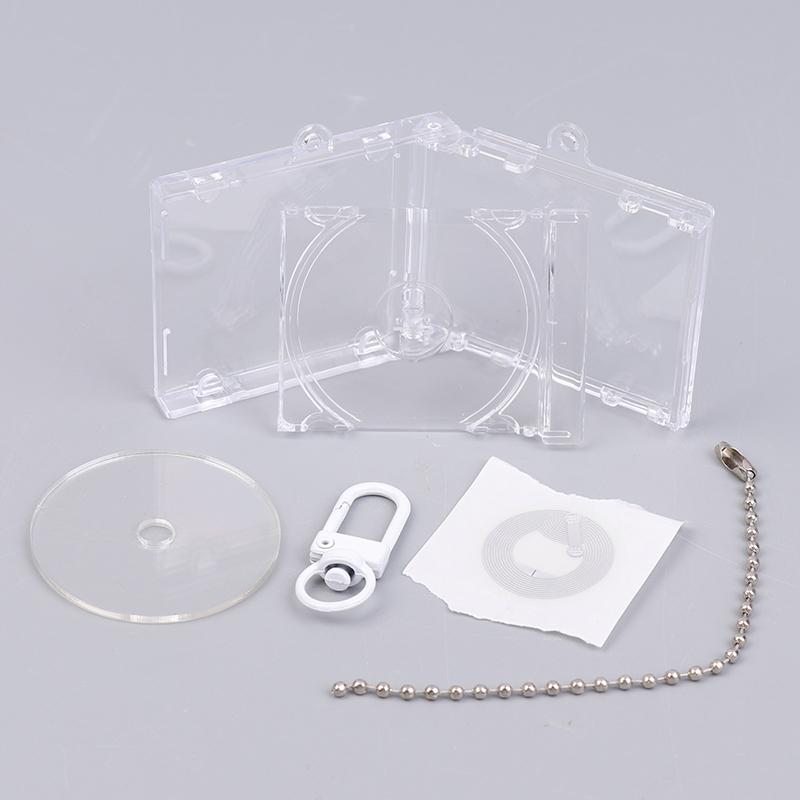 Mini Nfc Functional Cd Disc Case Key Chain Peripheral Commemorative Album Key Holder For Diy Backpack Pendant
