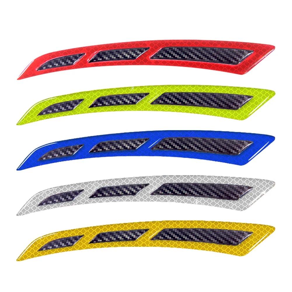 2PC 22CM Flexible PVC Car Fender Flares Arch Wheel Eyebrow Guard Kit Carbon Fiber Mud Flaps Splash Guards Protector Anti-Scratch