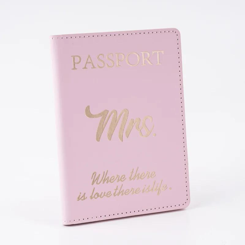 Passport Cover Passport Holder Letter Print Organizer Protective Card Case Credit Card Holder ID Document Passport Wallet