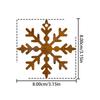 Custom Faux Rust Metal Snowflake Christmas Ornament