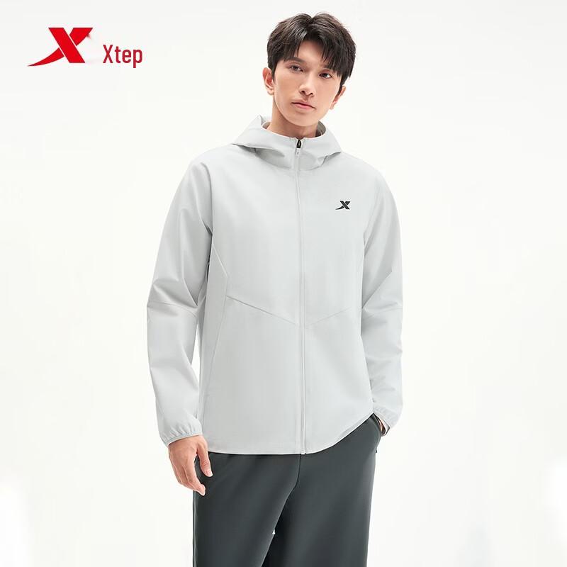 Xtep Men's Hooded Soft Shell Outdoor Jacket